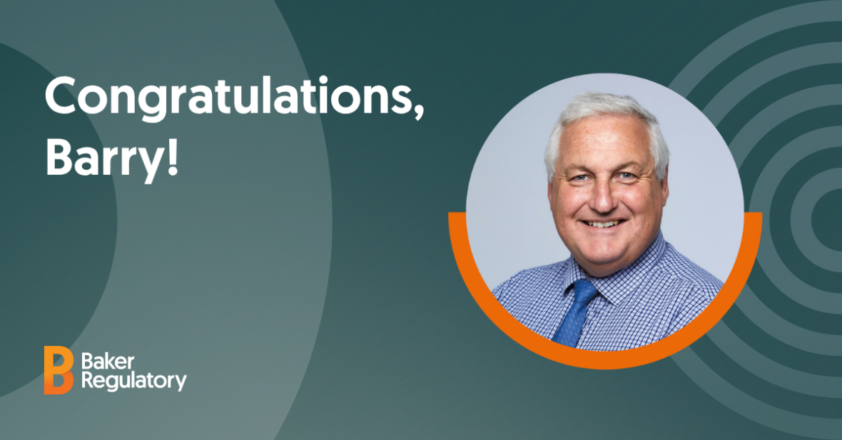 Congratulations Barry Faudemer